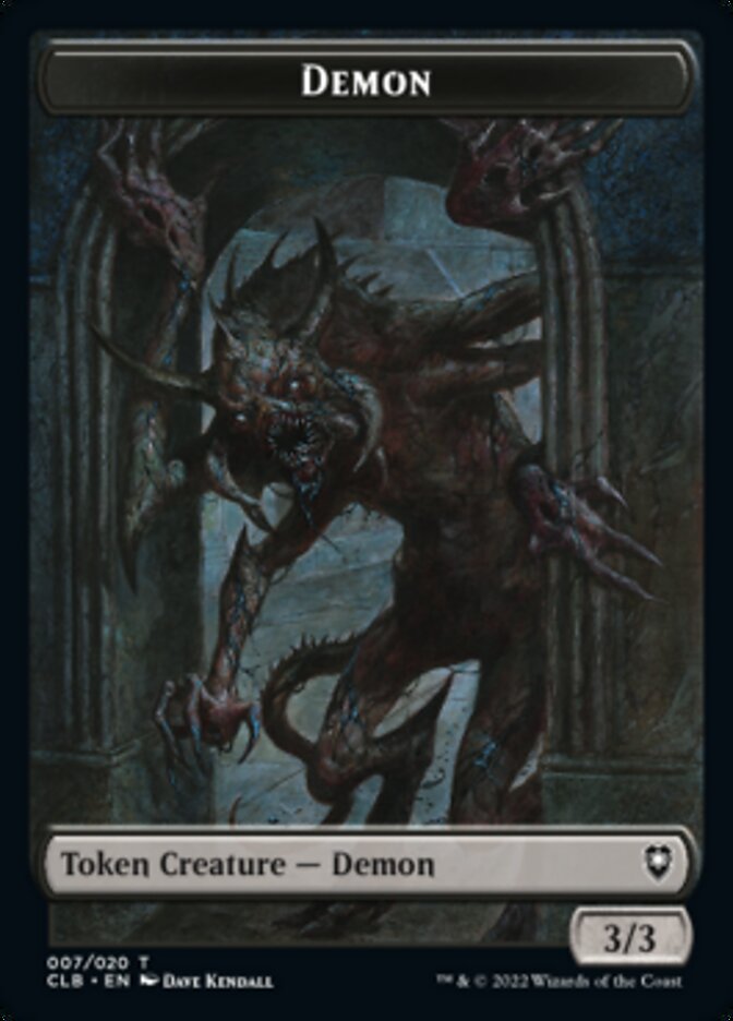 Treasure // Demon Double-Sided Token [Commander Legends: Battle for Baldur's Gate Tokens] | Dragon's Lair Comics and Fantasy Houston TX