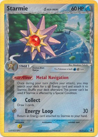 Starmie (15/113) (Delta Species) (Stamped) [EX: Delta Species] | Dragon's Lair Comics and Fantasy Houston TX