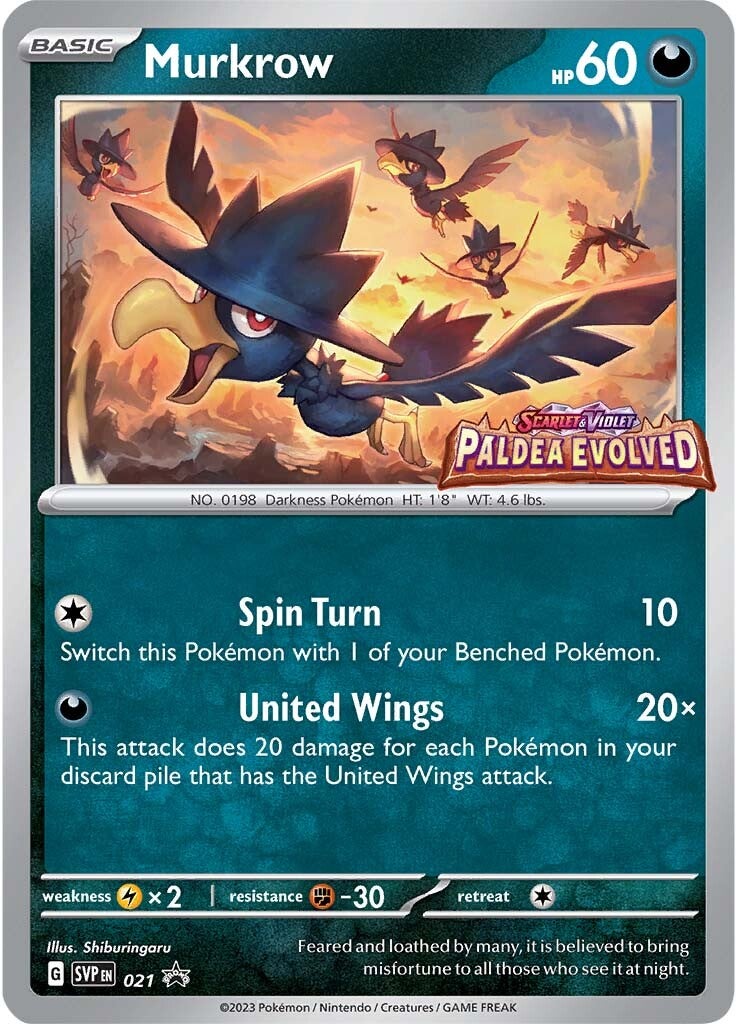 Murkrow (021) [Scarlet & Violet: Black Star Promos] | Dragon's Lair Comics and Fantasy Houston TX