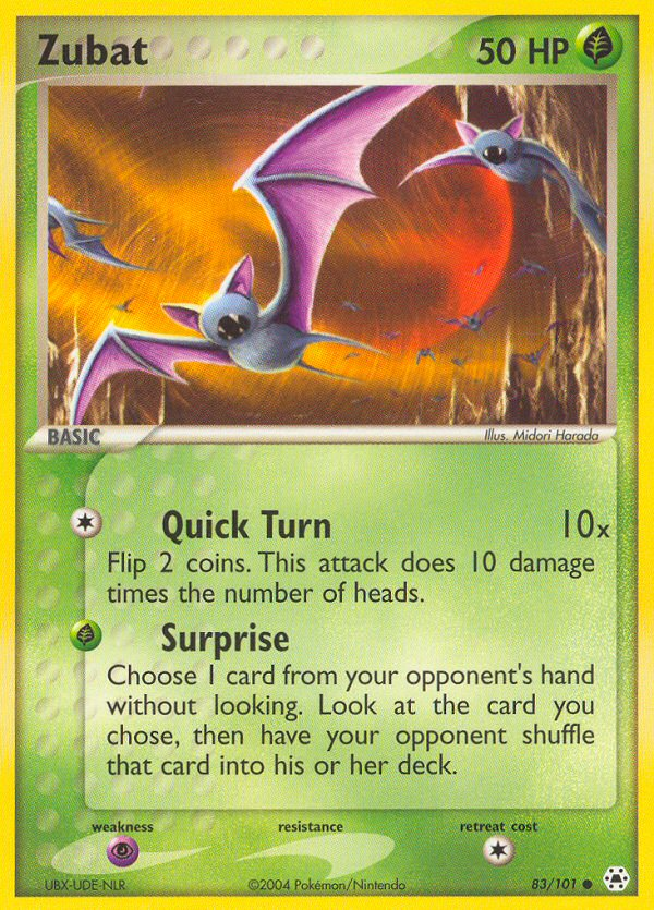 Zubat (83/101) [EX: Hidden Legends] | Dragon's Lair Comics and Fantasy Houston TX