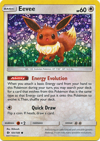 Eevee (101/149) (General Mills Promo) [Sun & Moon: Base Set] | Dragon's Lair Comics and Fantasy Houston TX