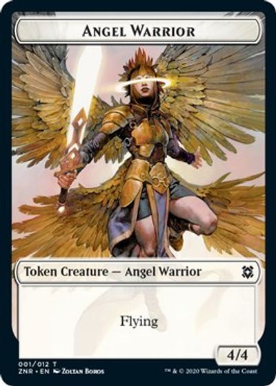 Angel Warrior // Shark Double-Sided Token [Challenger Decks 2021 Tokens] | Dragon's Lair Comics and Fantasy Houston TX