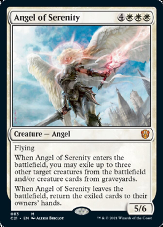 Angel of Serenity [Commander 2021] | Dragon's Lair Comics and Fantasy Houston TX