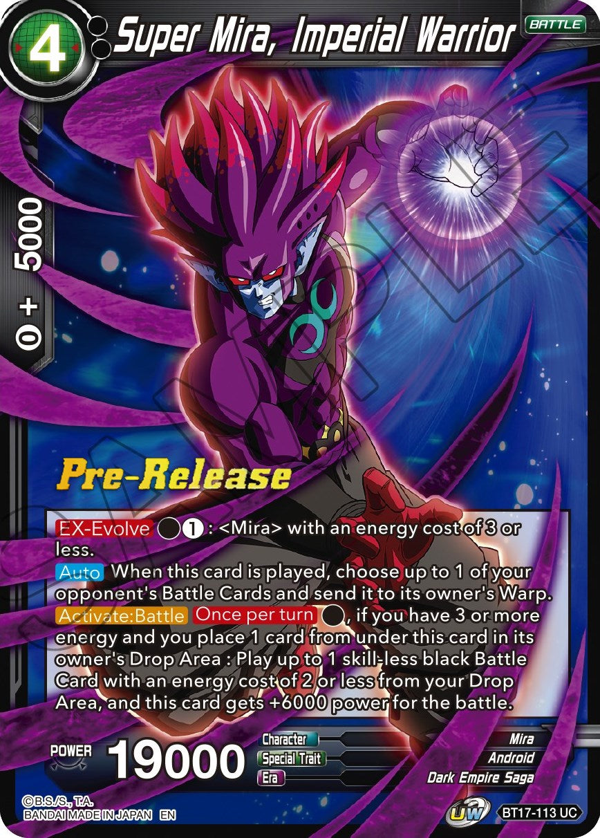 Super Mira, Imperial Warrior (BT17-113) [Ultimate Squad Prerelease Promos] | Dragon's Lair Comics and Fantasy Houston TX