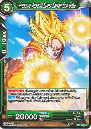 Pressure Assault Super Saiyan Son Goku (BT3-058) [Cross Worlds] | Dragon's Lair Comics and Fantasy Houston TX