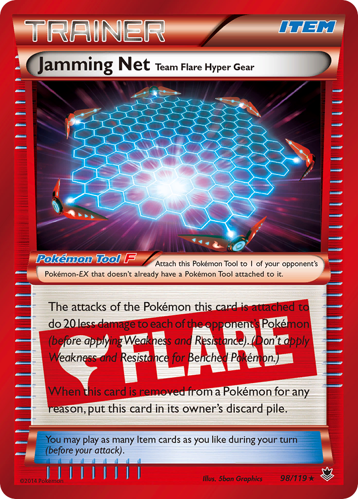 Jamming Net Team Flare Hyper Gear (98/119) [XY: Phantom Forces] | Dragon's Lair Comics and Fantasy Houston TX