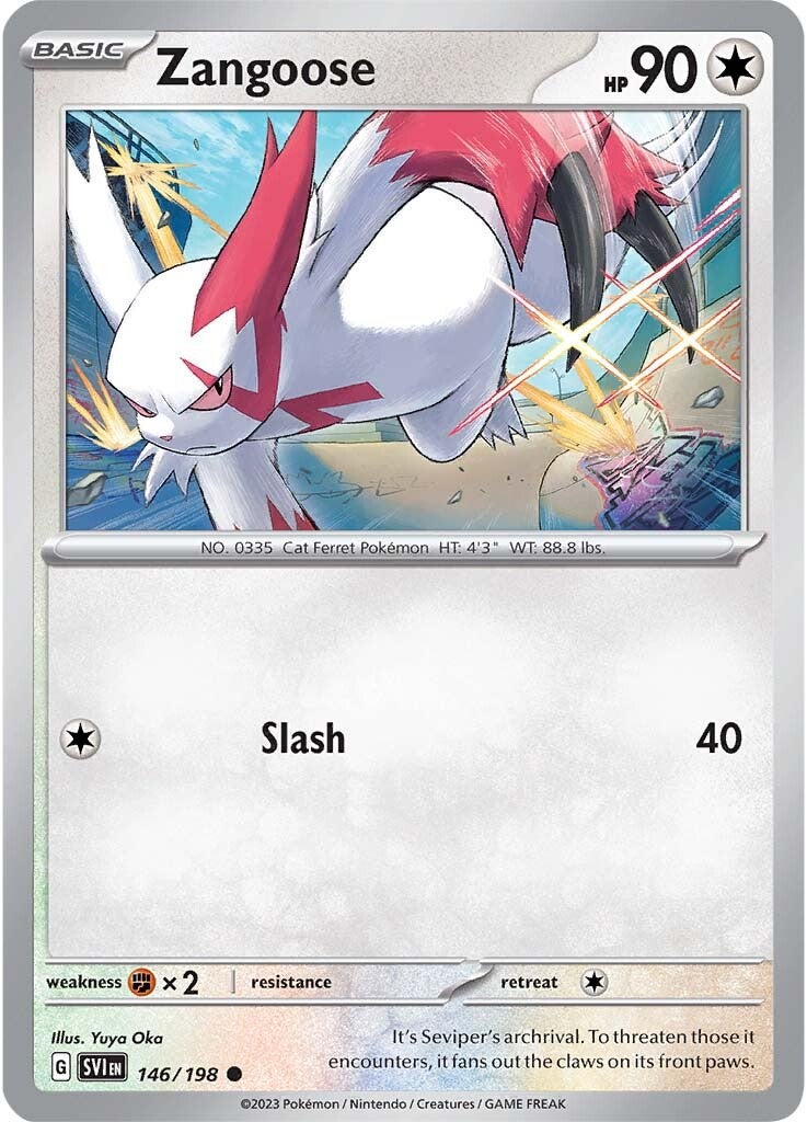 Zangoose (146/198) [Scarlet & Violet: Base Set] | Dragon's Lair Comics and Fantasy Houston TX