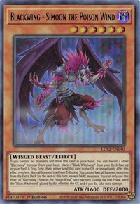 Blackwing - Simoon the Poison Wind (Blue) [LDS2-EN040] Ultra Rare | Dragon's Lair Comics and Fantasy Houston TX