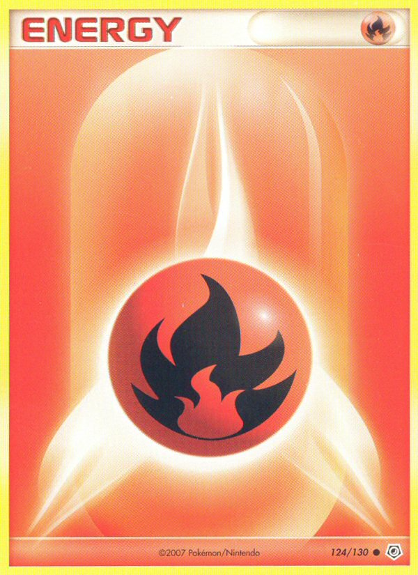 Fire Energy (124/130) [Diamond & Pearl: Base Set] | Dragon's Lair Comics and Fantasy Houston TX