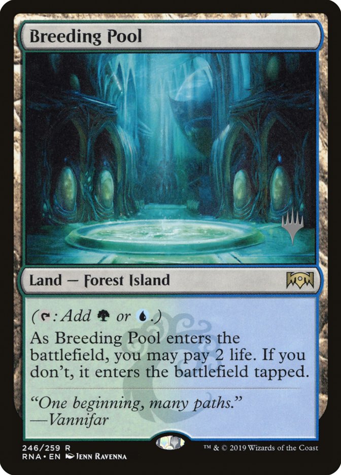 Breeding Pool (Promo Pack) [Ravnica Allegiance Promos] | Dragon's Lair Comics and Fantasy Houston TX