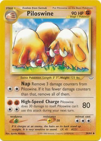 Piloswine (36/64) [Neo Revelation Unlimited] | Dragon's Lair Comics and Fantasy Houston TX