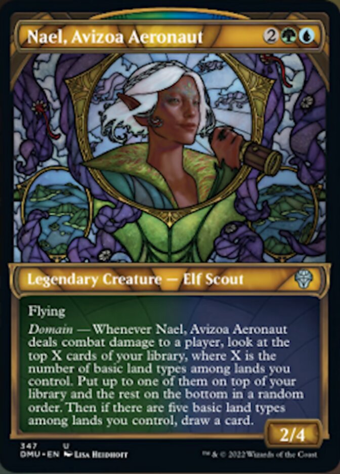 Nael, Avizoa Aeronaut (Showcase Textured) [Dominaria United] | Dragon's Lair Comics and Fantasy Houston TX