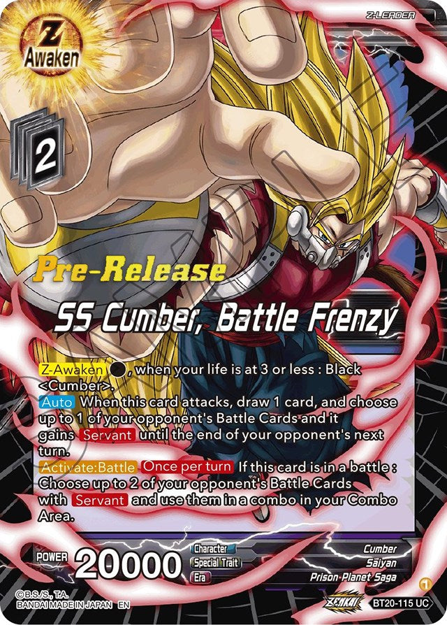 SS Cumber, Battle Frenzy (BT20-115) [Power Absorbed Prerelease Promos] | Dragon's Lair Comics and Fantasy Houston TX