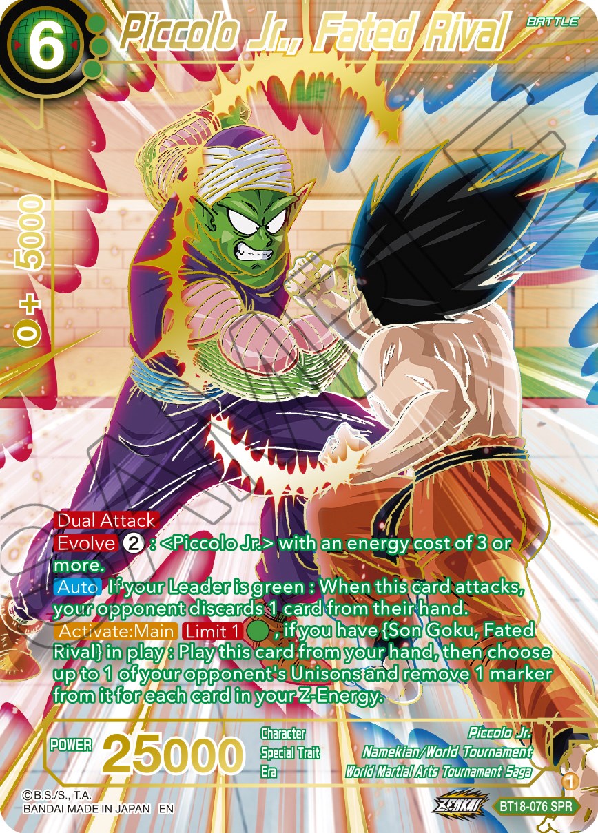 Piccolo Jr., Fated Rival (SPR) (BT18-076) [Dawn of the Z-Legends] | Dragon's Lair Comics and Fantasy Houston TX