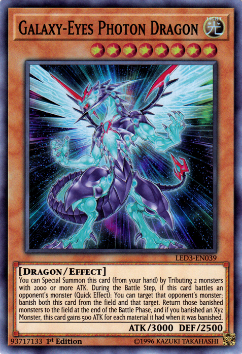 Galaxy-Eyes Photon Dragon [LED3-EN039] Super Rare | Dragon's Lair Comics and Fantasy Houston TX