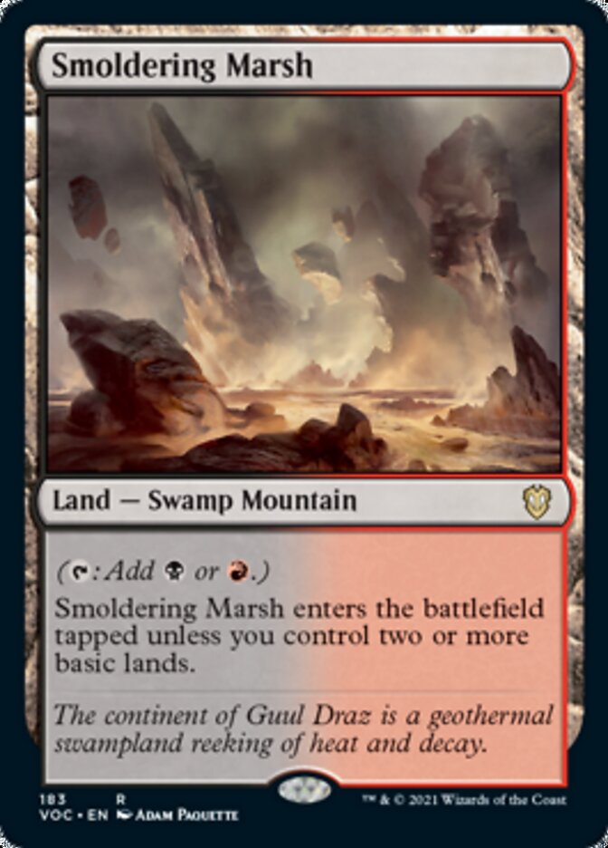 Smoldering Marsh [Innistrad: Crimson Vow Commander] | Dragon's Lair Comics and Fantasy Houston TX