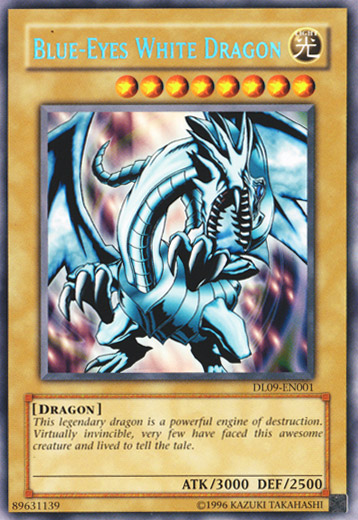 Blue-Eyes White Dragon (Blue) [DL09-EN001] Rare | Dragon's Lair Comics and Fantasy Houston TX