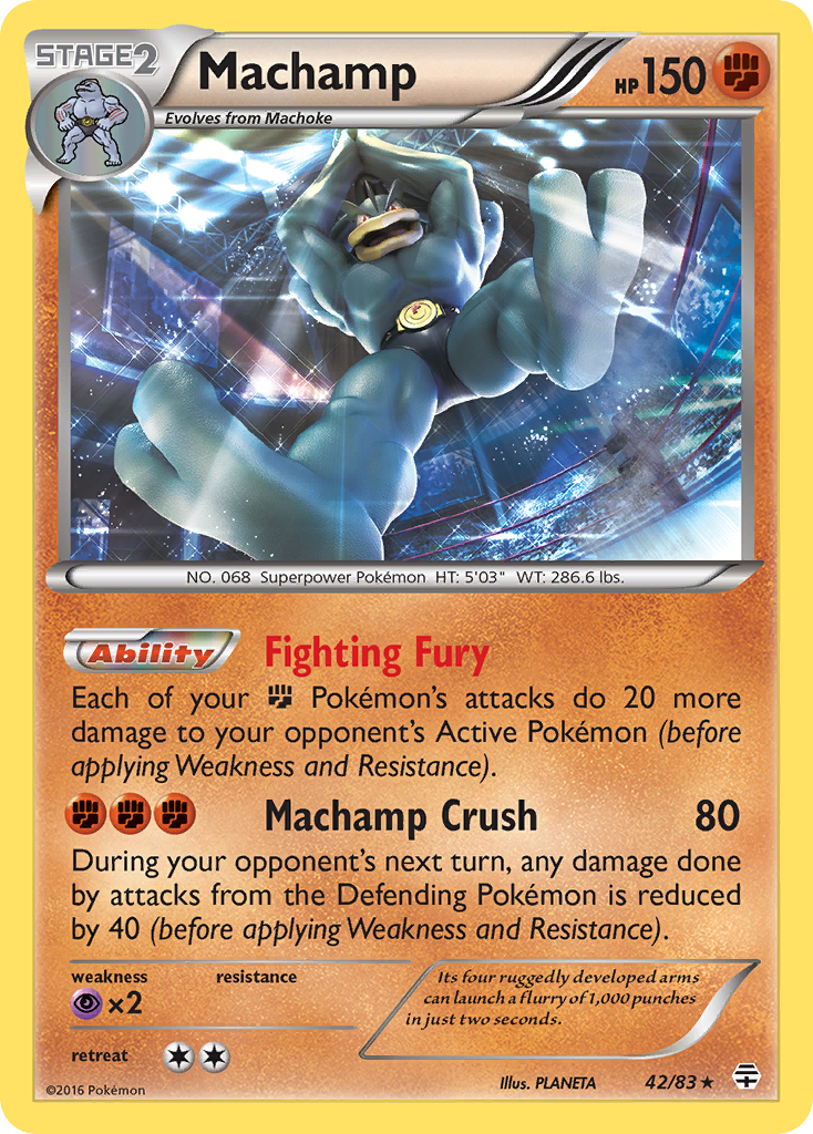 Machamp (42/83) [XY: Generations] | Dragon's Lair Comics and Fantasy Houston TX