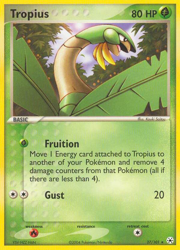 Tropius (27/101) [EX: Hidden Legends] | Dragon's Lair Comics and Fantasy Houston TX