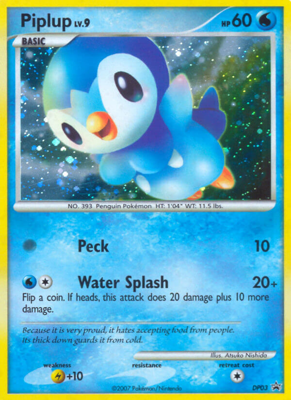 Piplup (DP03) [Diamond & Pearl: Black Star Promos] | Dragon's Lair Comics and Fantasy Houston TX