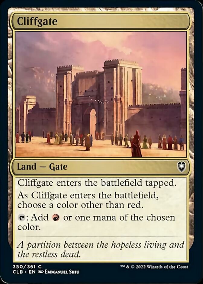 Cliffgate [Commander Legends: Battle for Baldur's Gate] | Dragon's Lair Comics and Fantasy Houston TX