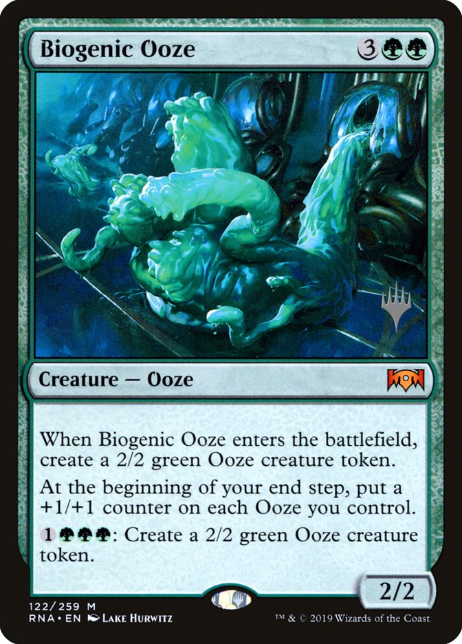 Biogenic Ooze (Promo Pack) [Ravnica Allegiance Promos] | Dragon's Lair Comics and Fantasy Houston TX