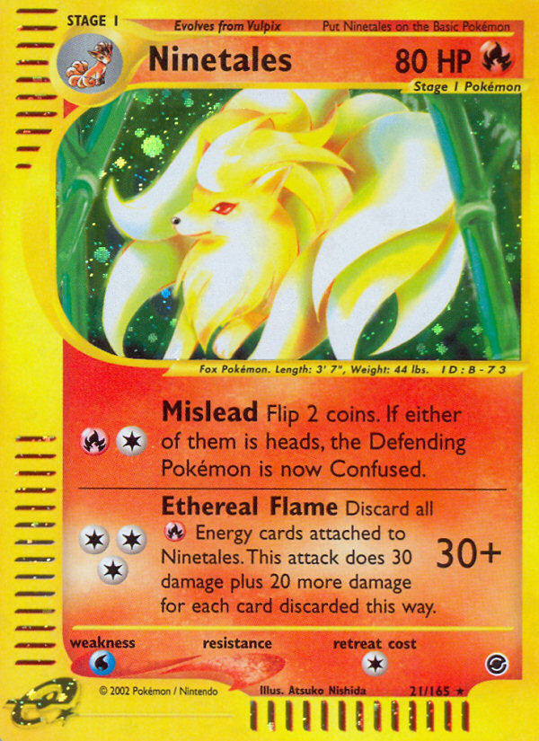 Ninetales (21/165) [Expedition: Base Set] | Dragon's Lair Comics and Fantasy Houston TX