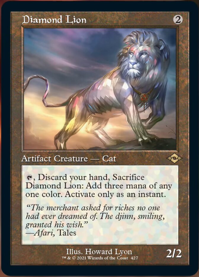 Diamond Lion (Retro Foil Etched) [Modern Horizons 2] | Dragon's Lair Comics and Fantasy Houston TX