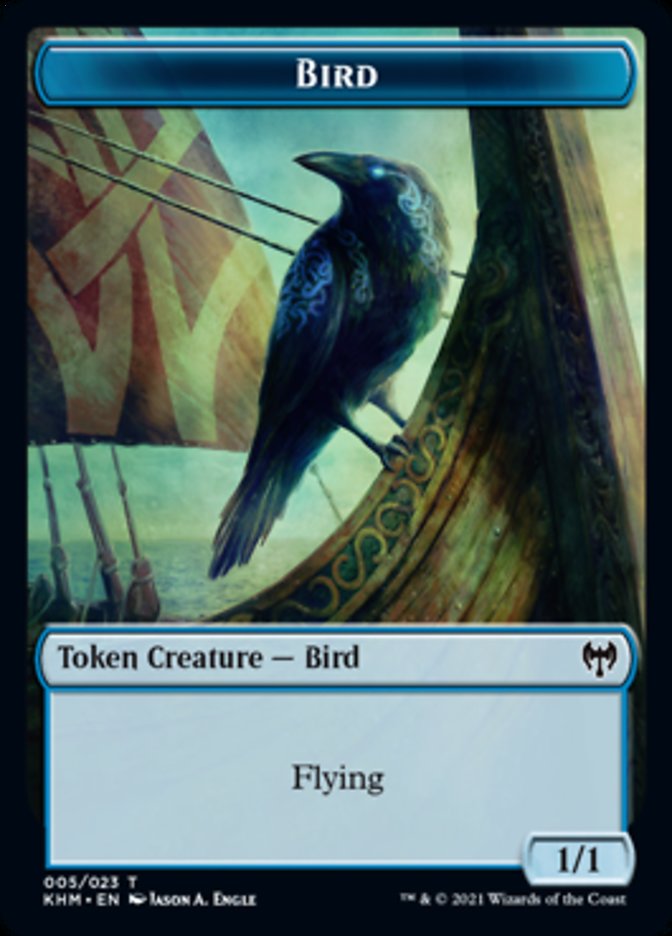 Bird Token [Kaldheim Tokens] | Dragon's Lair Comics and Fantasy Houston TX