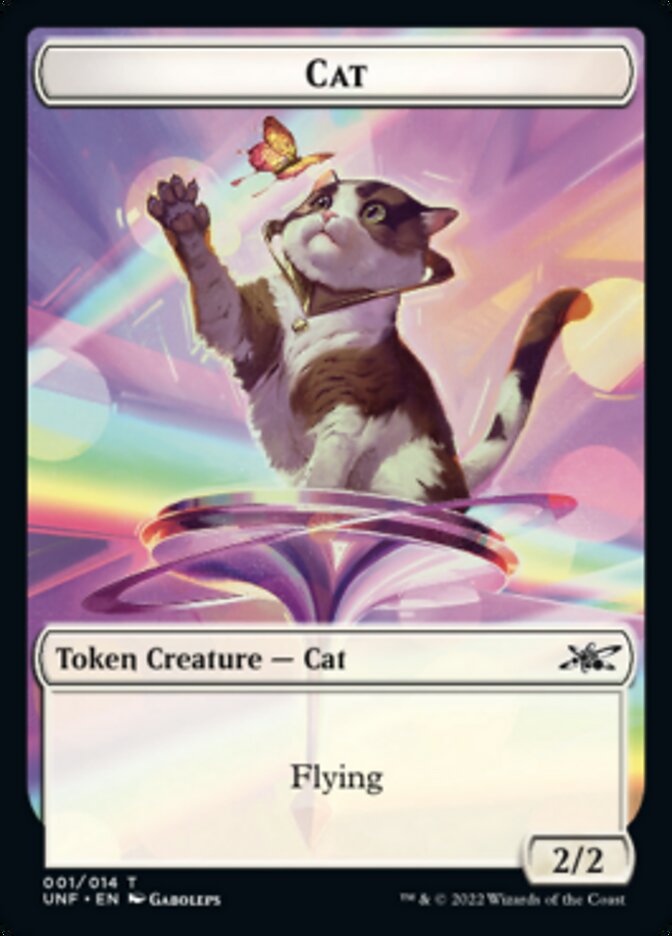 Cat Token [Unfinity Tokens] | Dragon's Lair Comics and Fantasy Houston TX