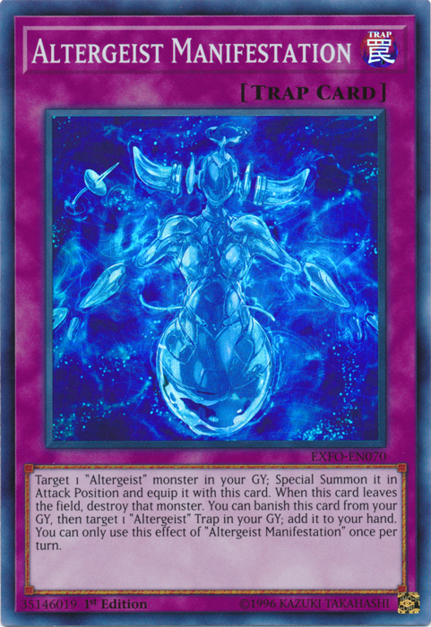 Altergeist Manifestation [EXFO-EN070] Super Rare | Dragon's Lair Comics and Fantasy Houston TX