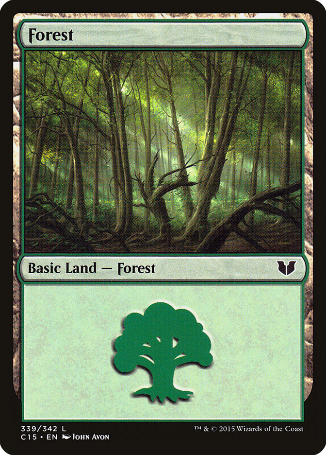 Forest (339) [Commander 2015] | Dragon's Lair Comics and Fantasy Houston TX