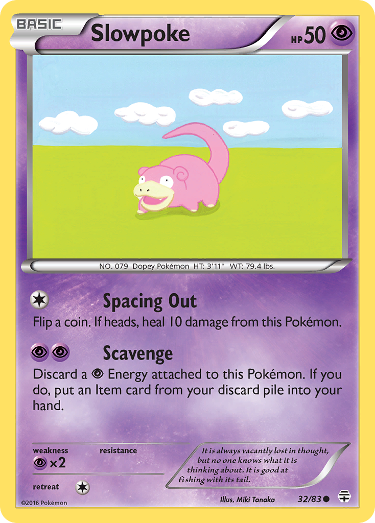 Slowpoke (32/83) [XY: Generations] | Dragon's Lair Comics and Fantasy Houston TX