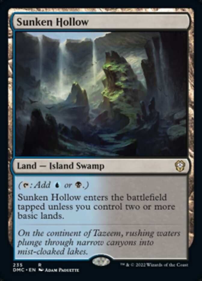 Sunken Hollow [Dominaria United Commander] | Dragon's Lair Comics and Fantasy Houston TX