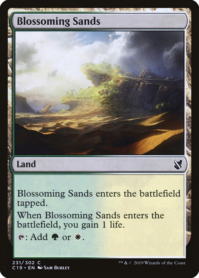 Blossoming Sands [Commander 2019] | Dragon's Lair Comics and Fantasy Houston TX