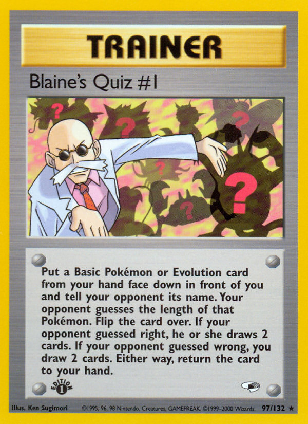 Blaine's Quiz #1 (97/132) [Gym Heroes 1st Edition] | Dragon's Lair Comics and Fantasy Houston TX