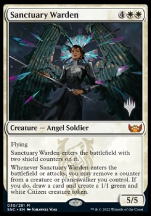 Sanctuary Warden (Promo Pack) [Streets of New Capenna Promos] | Dragon's Lair Comics and Fantasy Houston TX