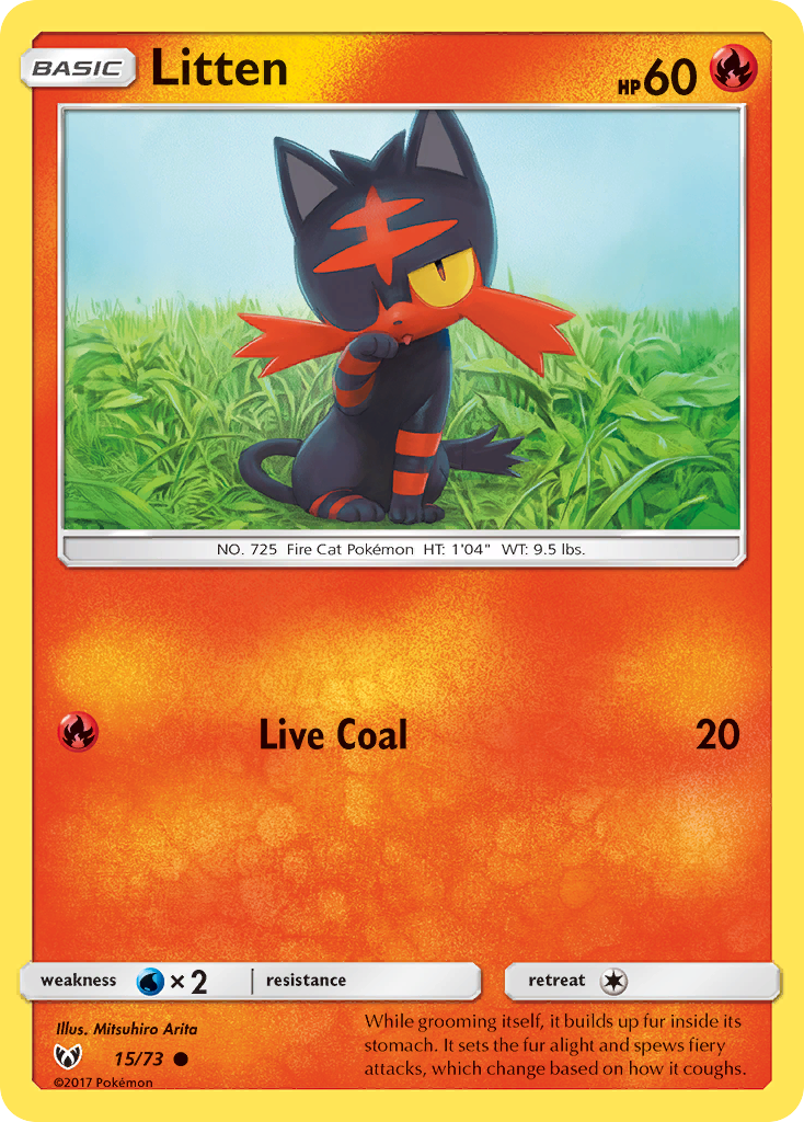 Litten (15/73) [Sun & Moon: Shining Legends] | Dragon's Lair Comics and Fantasy Houston TX