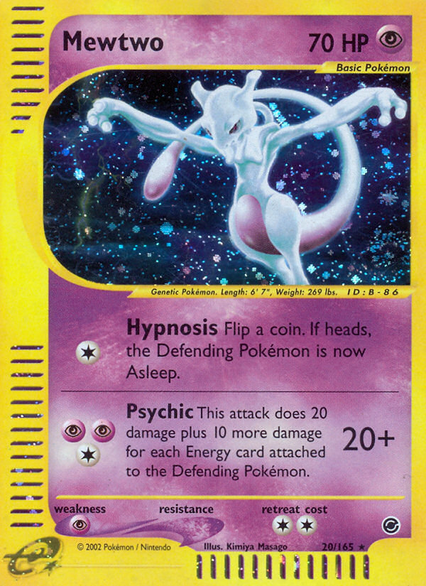 Mewtwo (20/165) [Expedition: Base Set] | Dragon's Lair Comics and Fantasy Houston TX