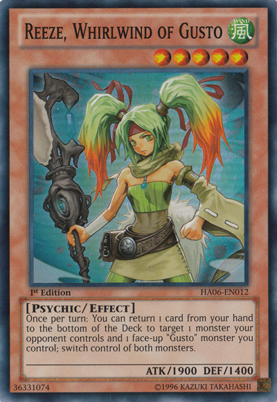 Reeze, Whirlwind of Gusto [HA06-EN012] Super Rare | Dragon's Lair Comics and Fantasy Houston TX