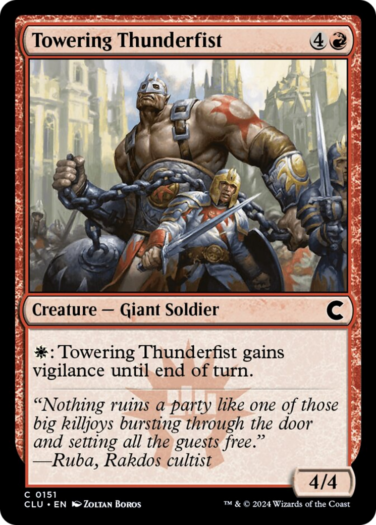 Towering Thunderfist [Ravnica: Clue Edition] | Dragon's Lair Comics and Fantasy Houston TX