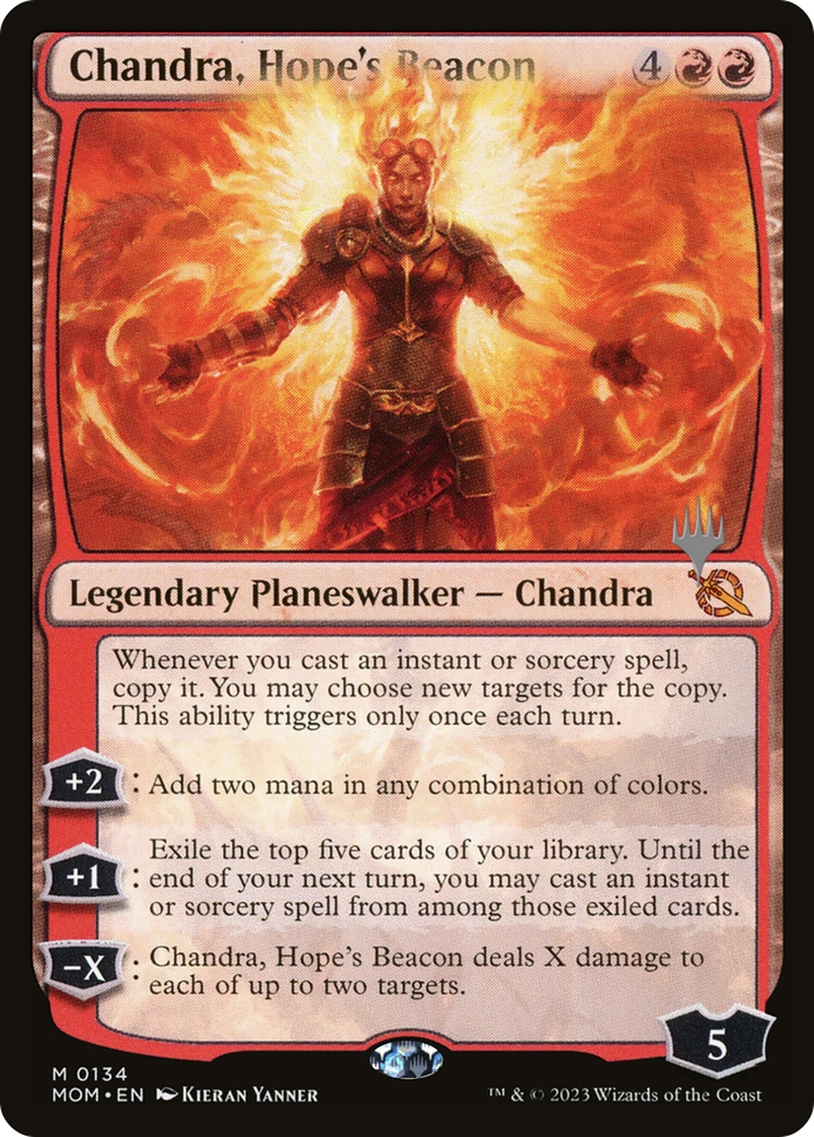 Chandra, Hope's Beacon (Promo Pack) [March of the Machine Promos] | Dragon's Lair Comics and Fantasy Houston TX