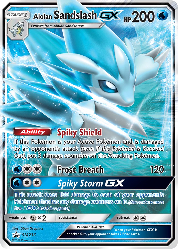 Alolan Sandslash GX (SM236) [Sun & Moon: Black Star Promos] | Dragon's Lair Comics and Fantasy Houston TX