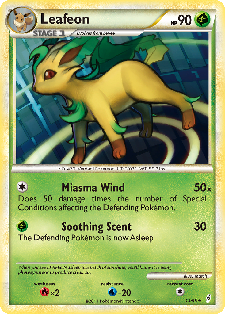 Leafeon (13/95) [HeartGold & SoulSilver: Call of Legends] | Dragon's Lair Comics and Fantasy Houston TX