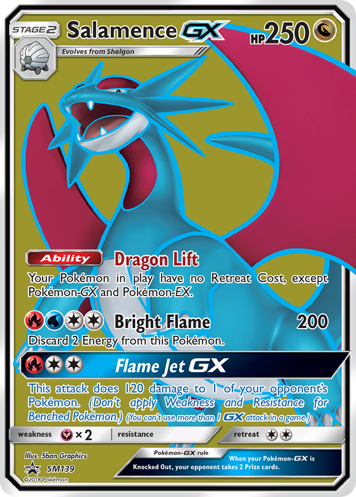 Salamence GX (SM139) [Sun & Moon: Black Star Promos] | Dragon's Lair Comics and Fantasy Houston TX