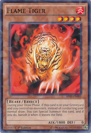 Flame Tiger [BP03-EN095] Shatterfoil Rare | Dragon's Lair Comics and Fantasy Houston TX