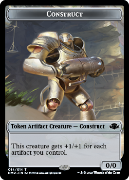 Goblin // Construct Double-Sided Token [Dominaria Remastered Tokens] | Dragon's Lair Comics and Fantasy Houston TX