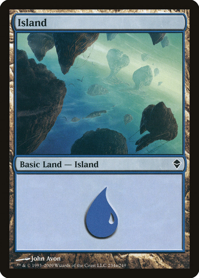 Island (234a) [Zendikar] | Dragon's Lair Comics and Fantasy Houston TX