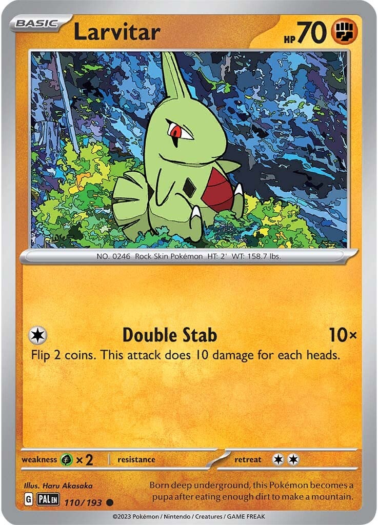 Larvitar (110/193) [Scarlet & Violet: Paldea Evolved] | Dragon's Lair Comics and Fantasy Houston TX