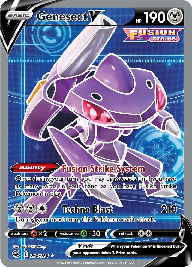 Genesect V (254/264) [Sword & Shield: Fusion Strike] | Dragon's Lair Comics and Fantasy Houston TX